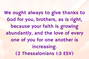 Faith Grows
