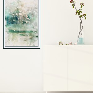 Abstract Digital Watercolor Wall Art
