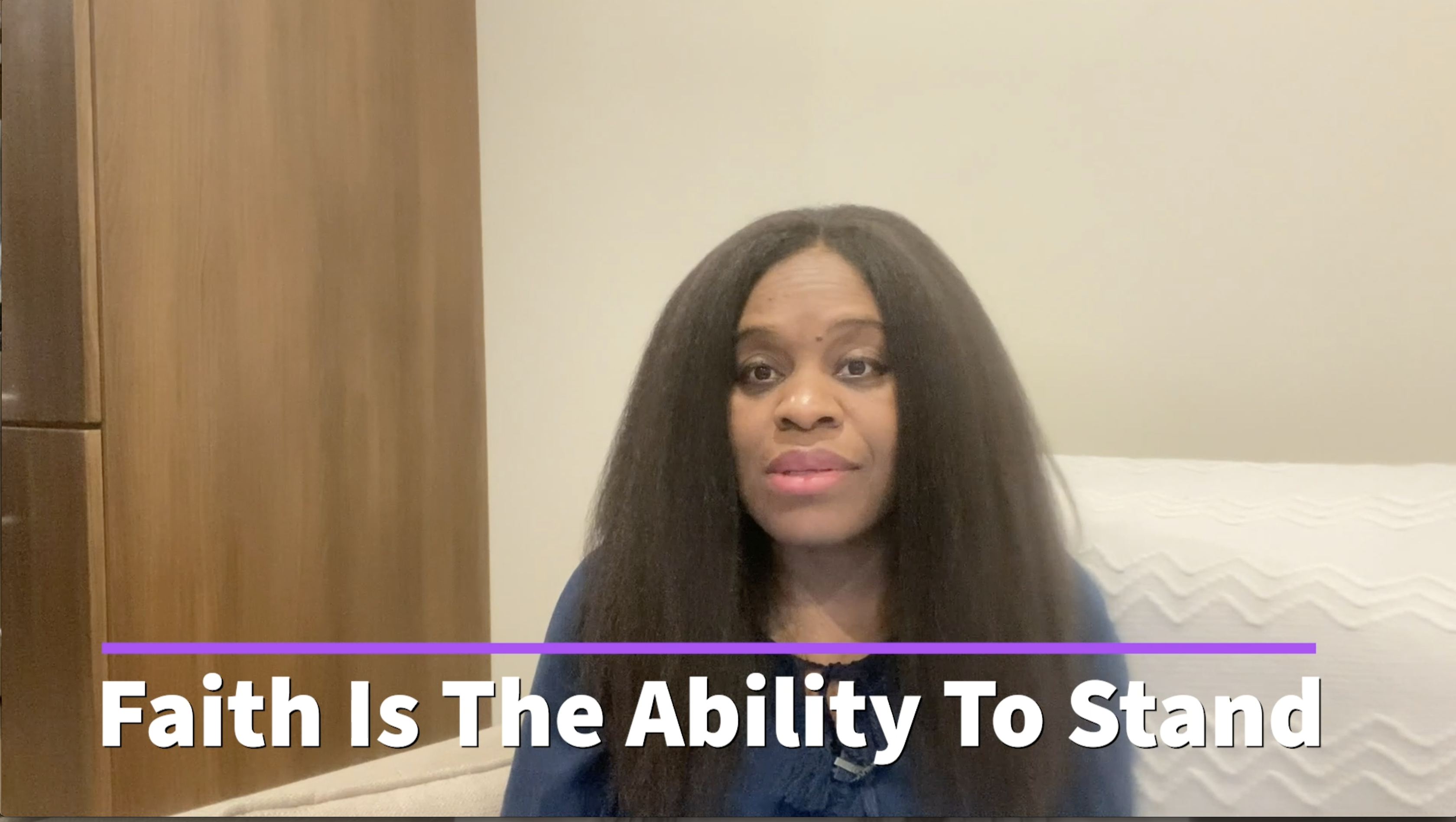 Faith Is The Ability To stand – Laura Bon