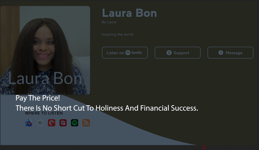 Pay The Price! There Is No Short Cut To Holiness And Financial Success.