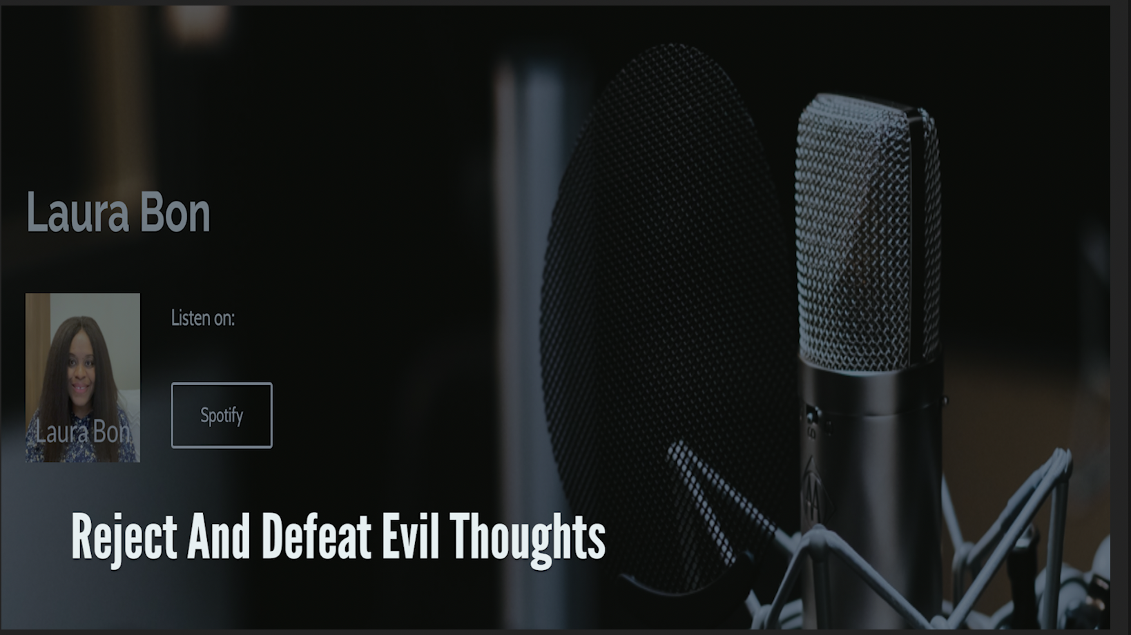 Defeat Evil Thoughts – Laura Bon