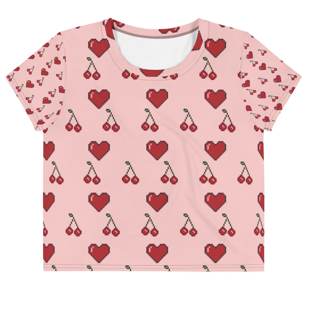All-Over Print Crop Tee