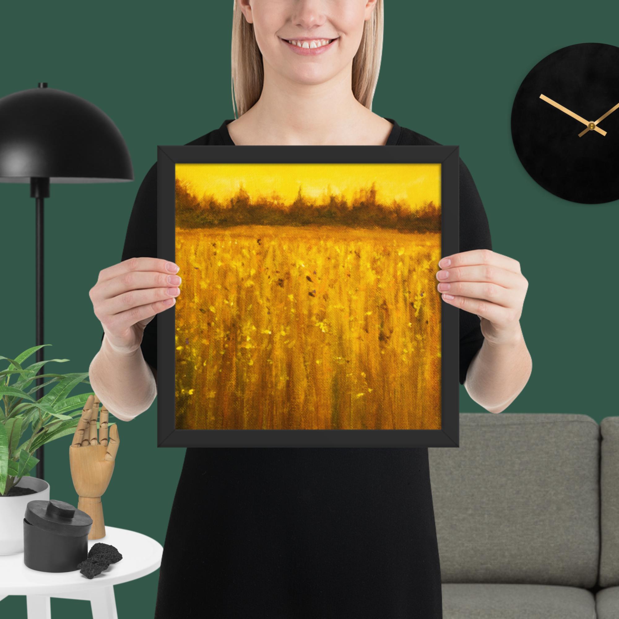 Abstract Acrylic Landscape Framed poster - Image 10