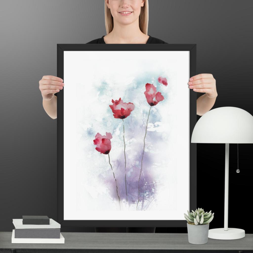 Watercolor FlowerFramed poster Watercolor FlowerFramed poster