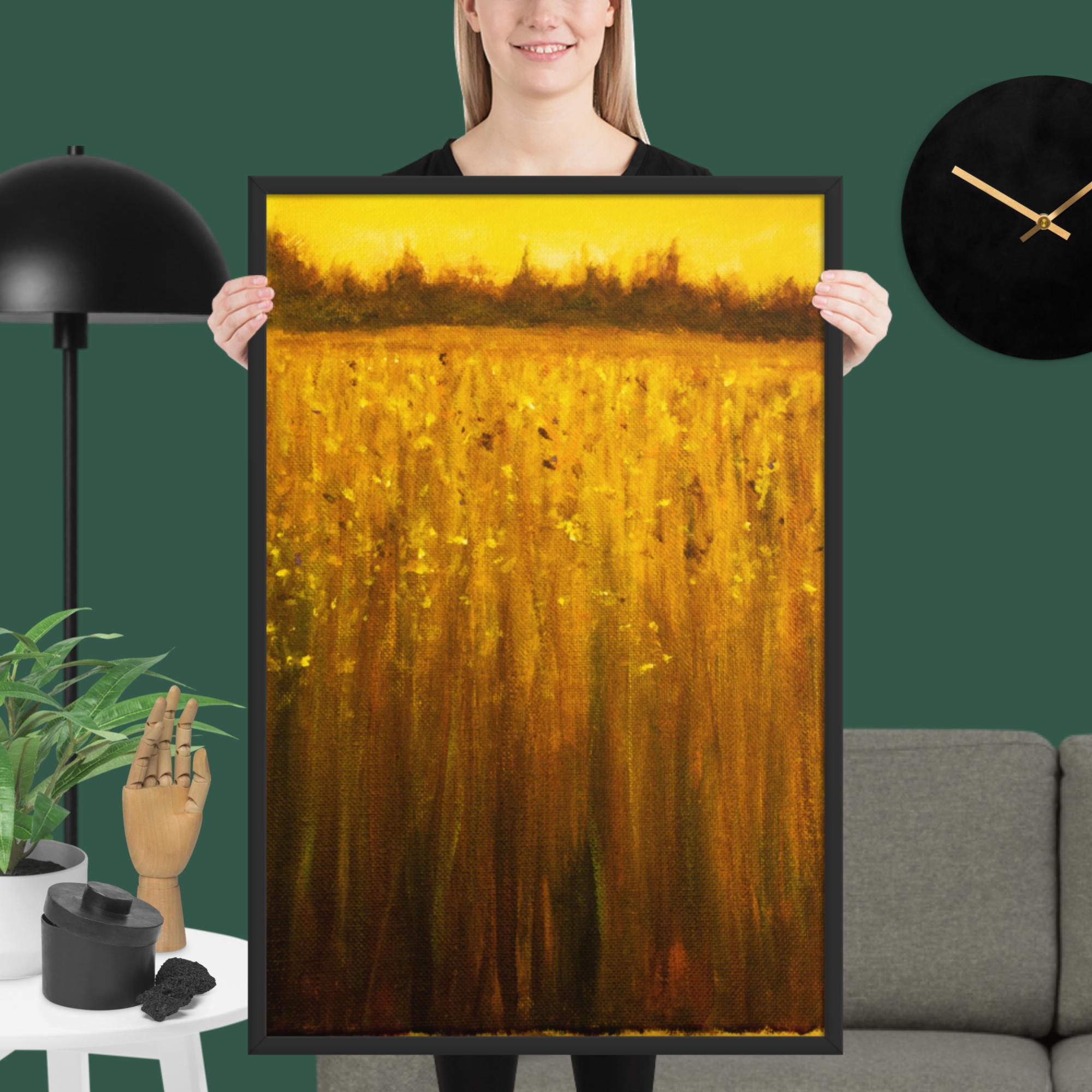 Abstract Acrylic Landscape Framed poster - Image 4