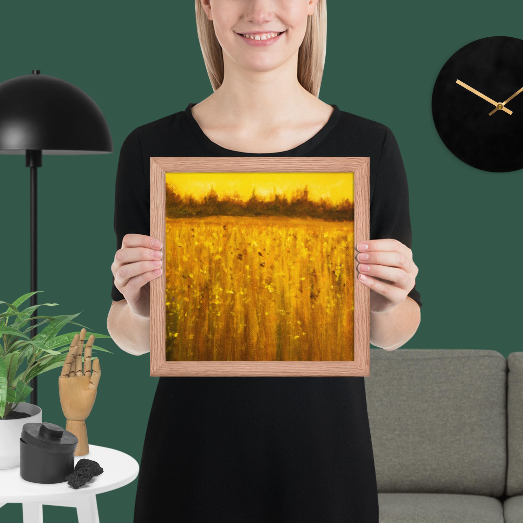 Abstract Acrylic Landscape Framed poster - Image 24