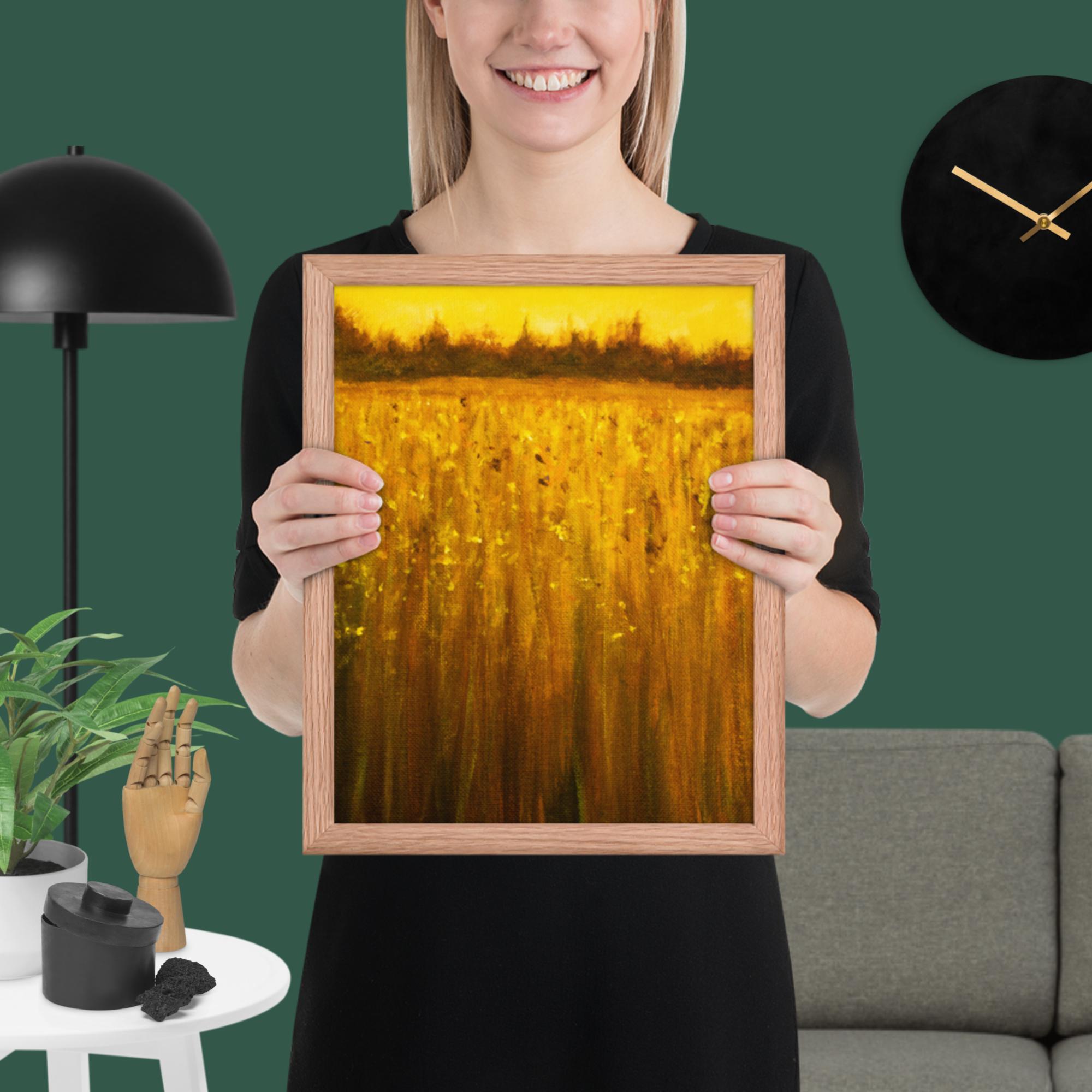 Abstract Acrylic Landscape Framed poster - Image 36