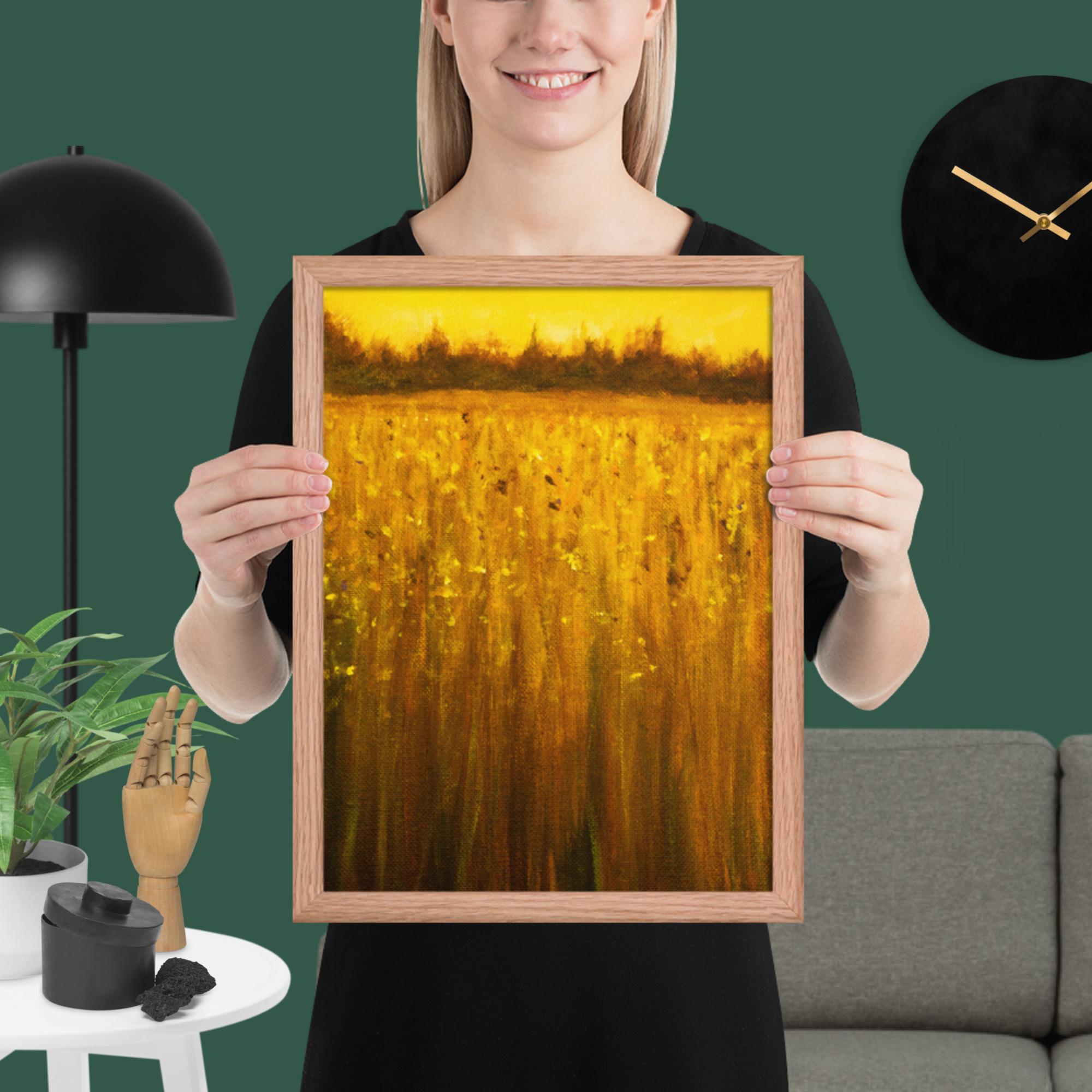 Abstract Acrylic Landscape Framed poster - Image 15