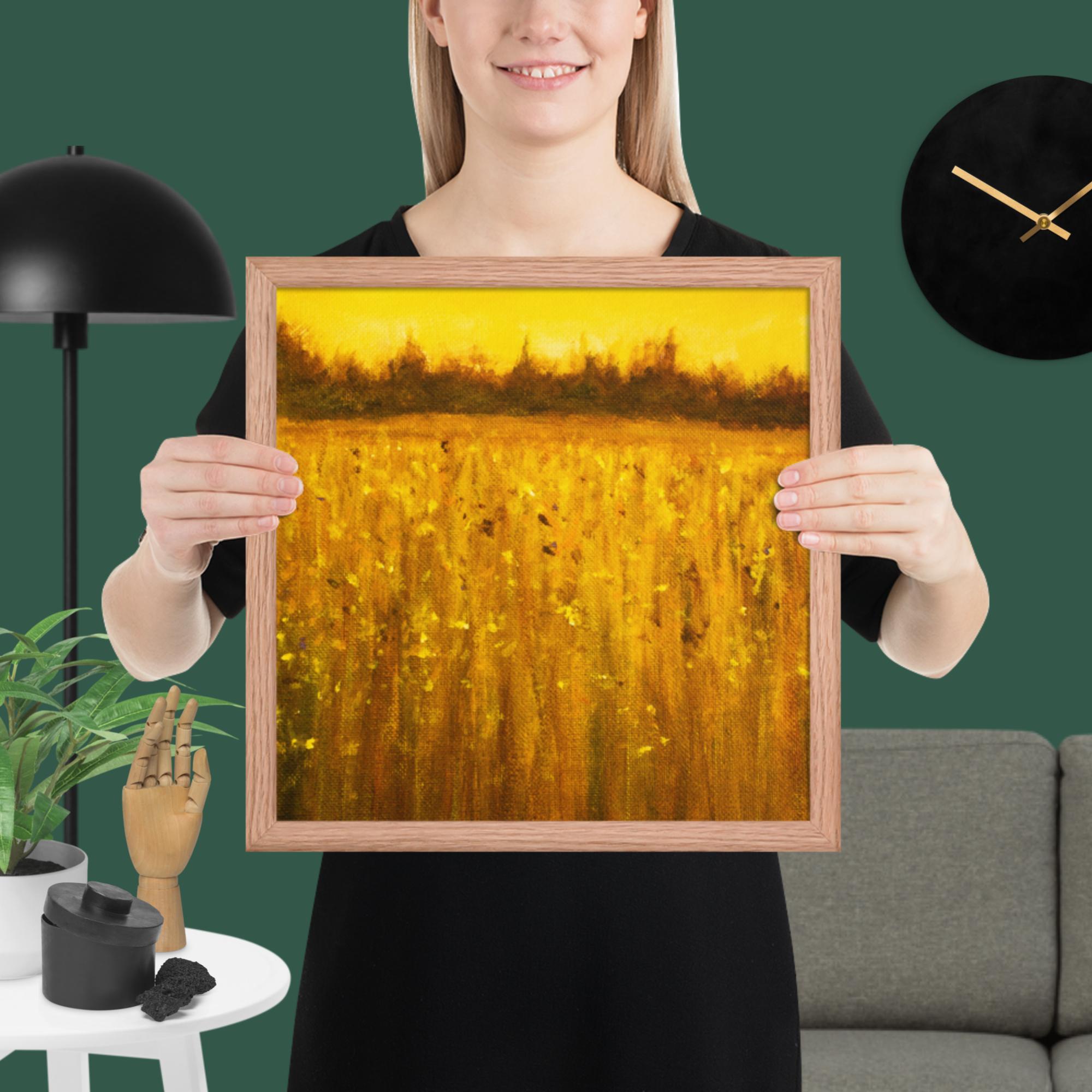 Abstract Acrylic Landscape Framed poster - Image 27