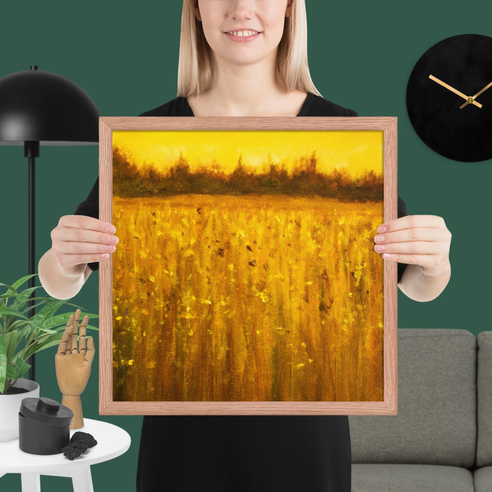 Abstract Acrylic Landscape Framed poster - Image 21