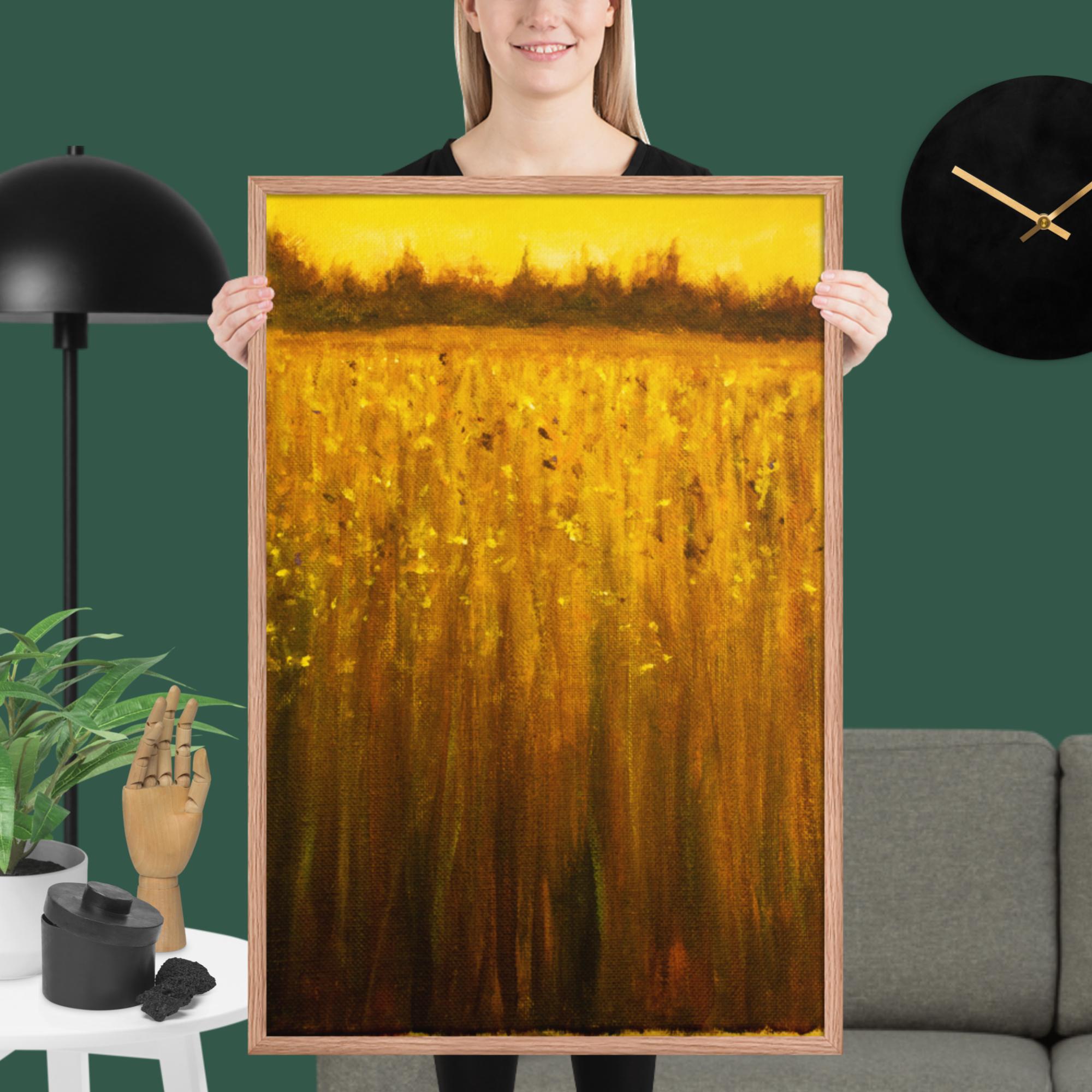 Abstract Acrylic Landscape Framed poster - Image 6