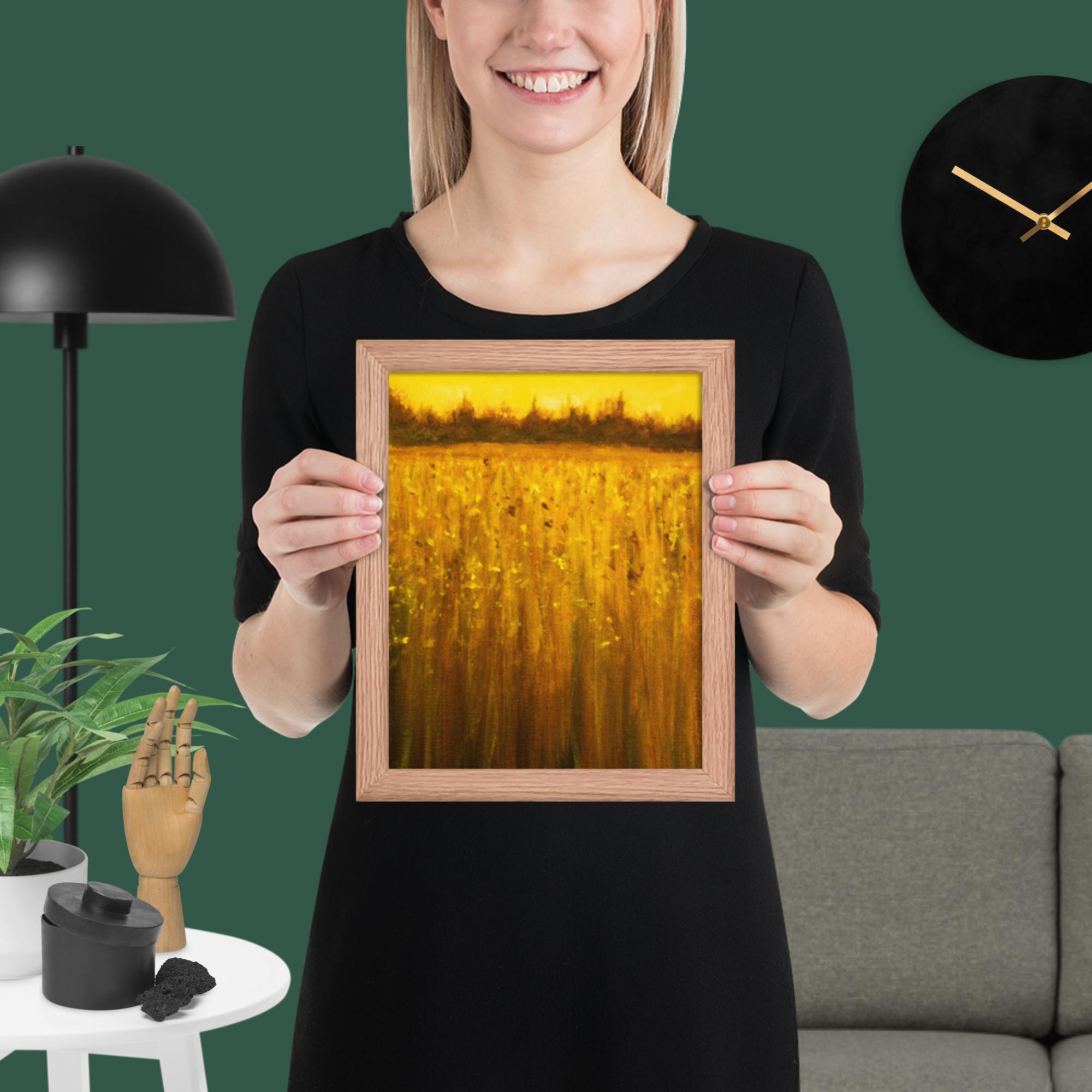 Abstract Acrylic Landscape Framed poster - Image 9