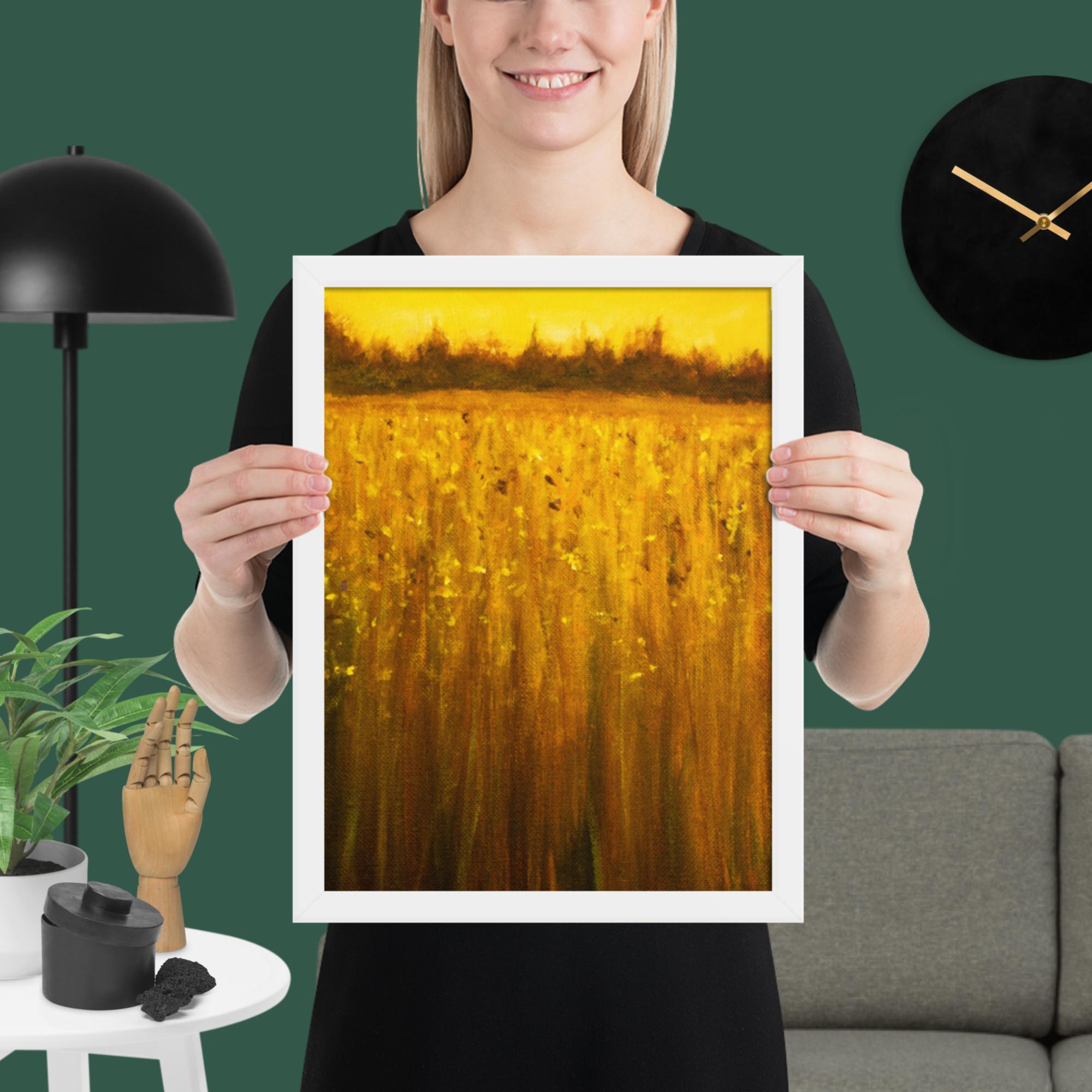 Abstract Acrylic Landscape Framed poster - Image 14