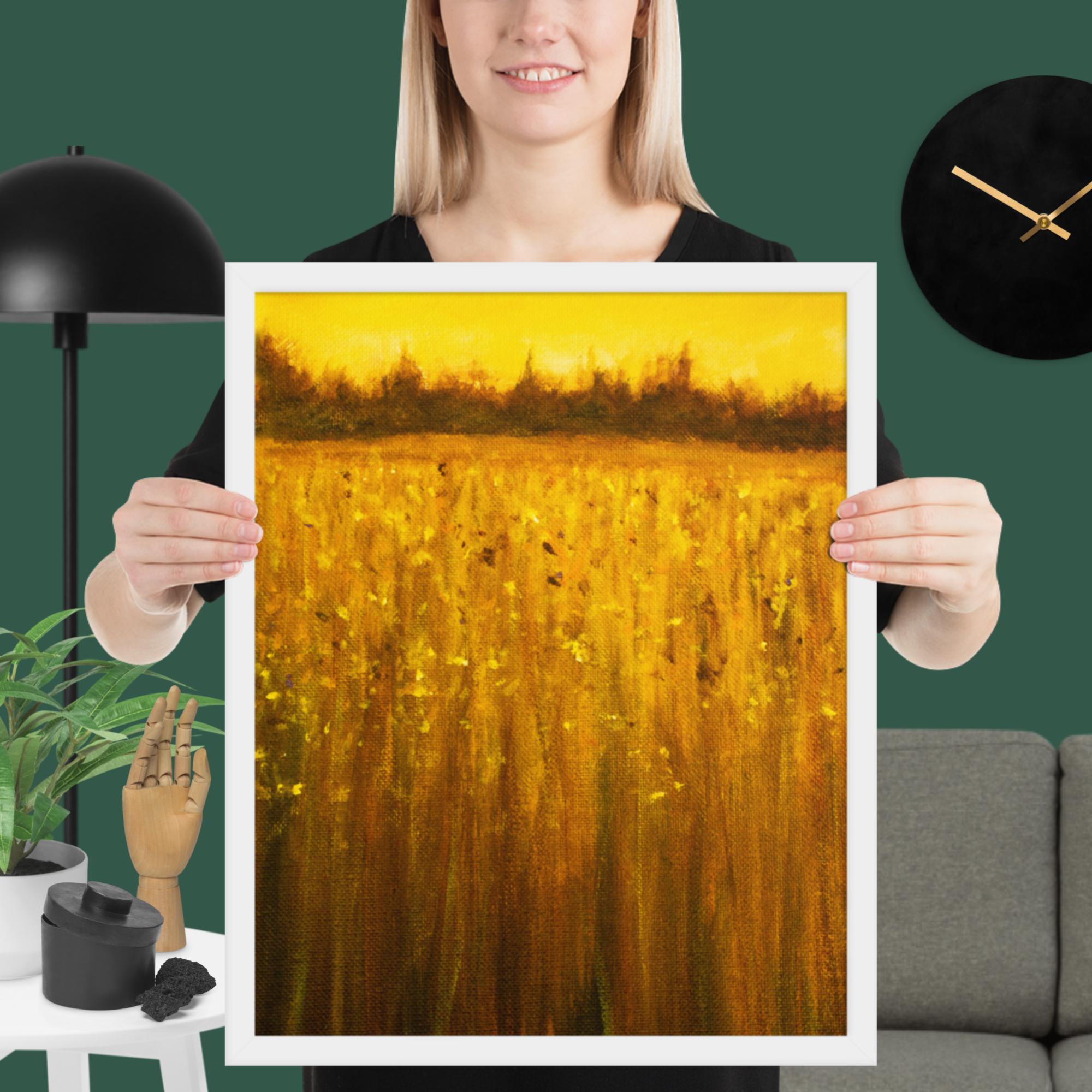 Abstract Acrylic Landscape Framed poster - Image 32