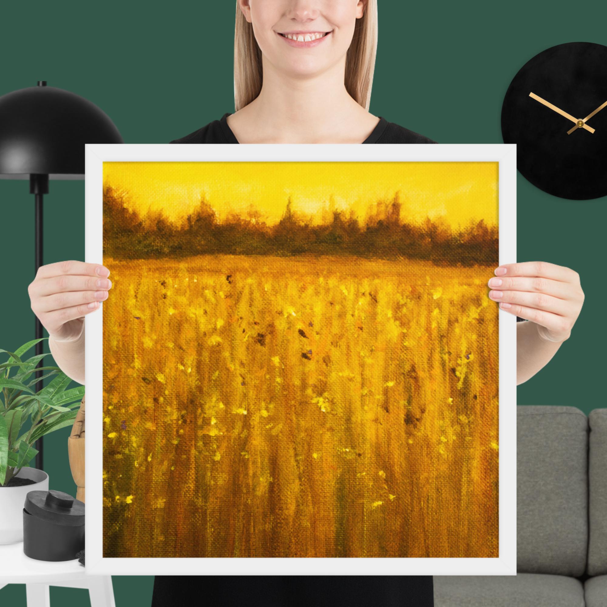 Abstract Acrylic Landscape Framed poster - Image 29