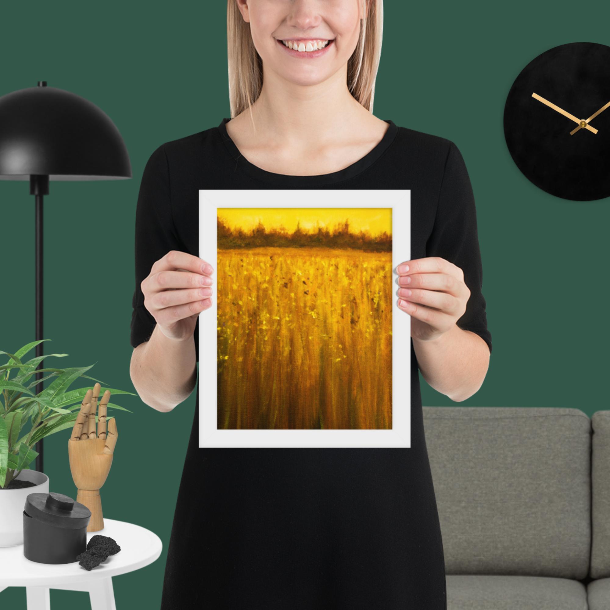 Abstract Acrylic Landscape Framed poster - Image 8