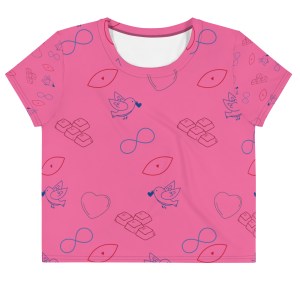 All-Over Print Crop Tee