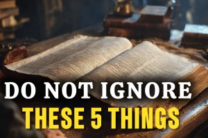 NEVER IGNORE THESE 5 THINGS AS A BELIEVER